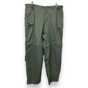 Redington Mens Versi Convertible Tacticle Outdoor Cargo Pants, Olive, size XL